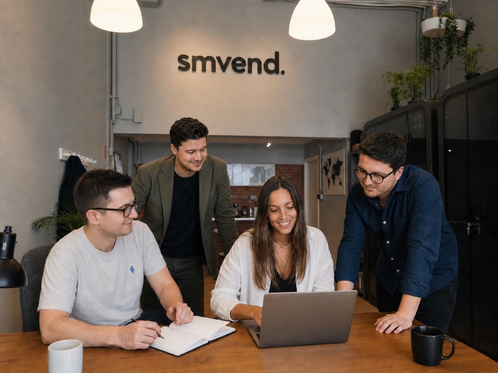 The SmVend team in the Lisbon office